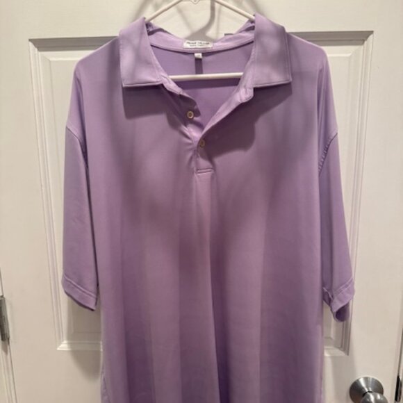 Men's Peter Millar Summer Comfort Purple Polo XXL - Picture 2 of 2